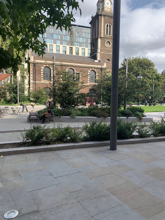 A photo of Aldgate Square