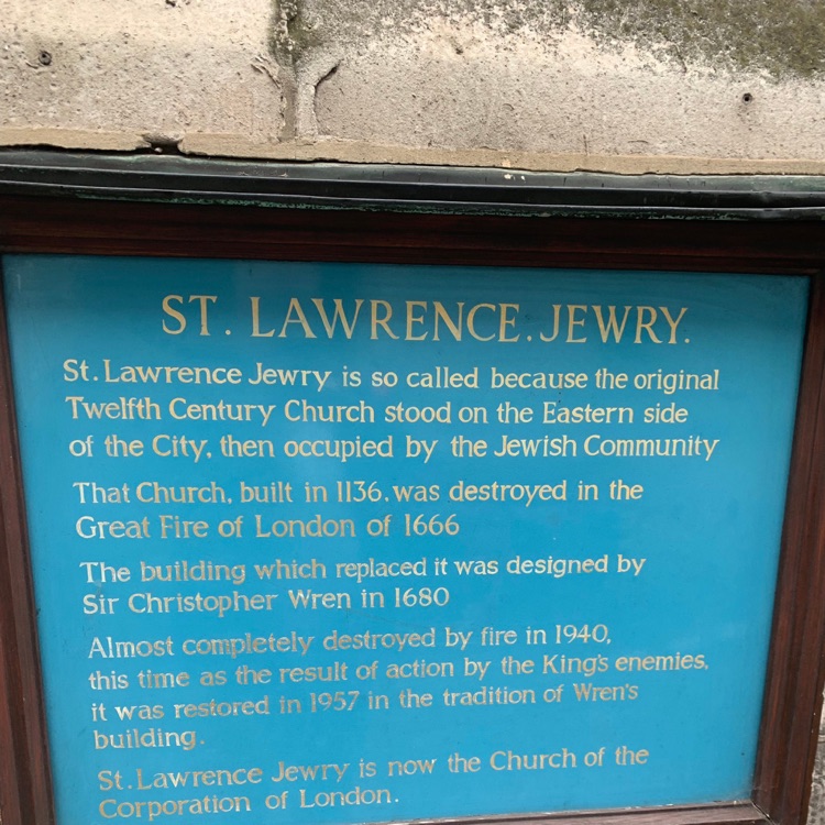 A photo of St Lawrence Jewry