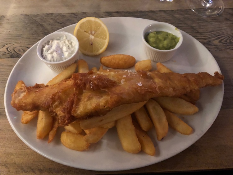 Fish & Chips at the King's Stores Spitalfields