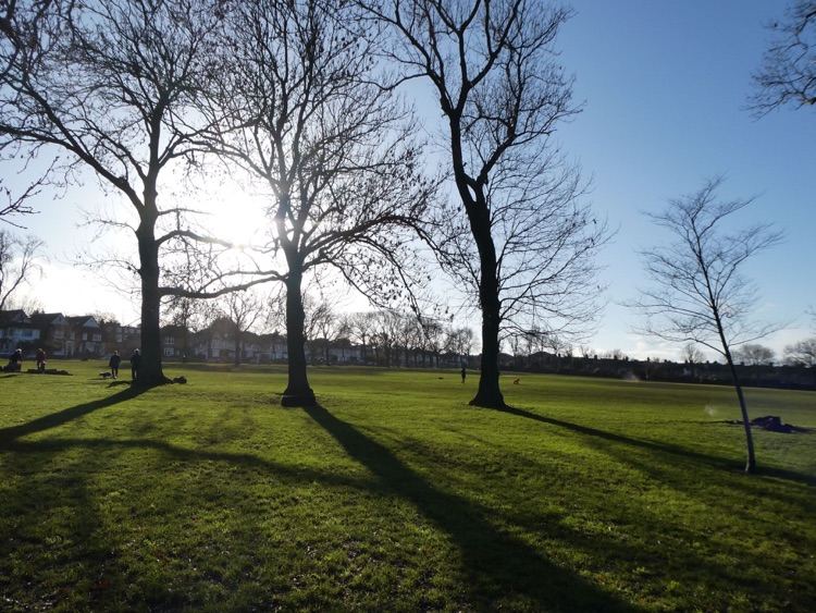 Ruskin Park, Denmark Hill, South London: pleasant green spaces