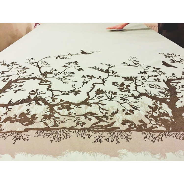 Timourous Beasties velvet panel.