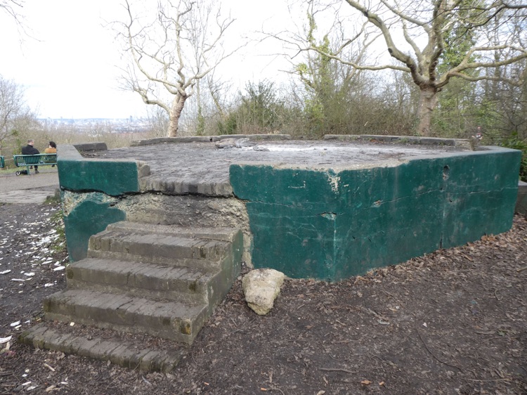 One Tree Hill Local Nature Reserve, Honor Oak, South London: the old gun platform