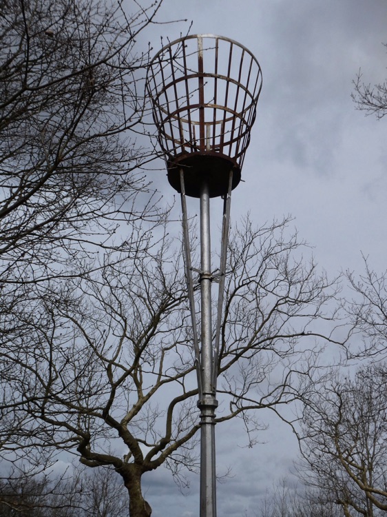 One Tree Hill Local Nature Reserve, Honor Oak, South London: the beacon