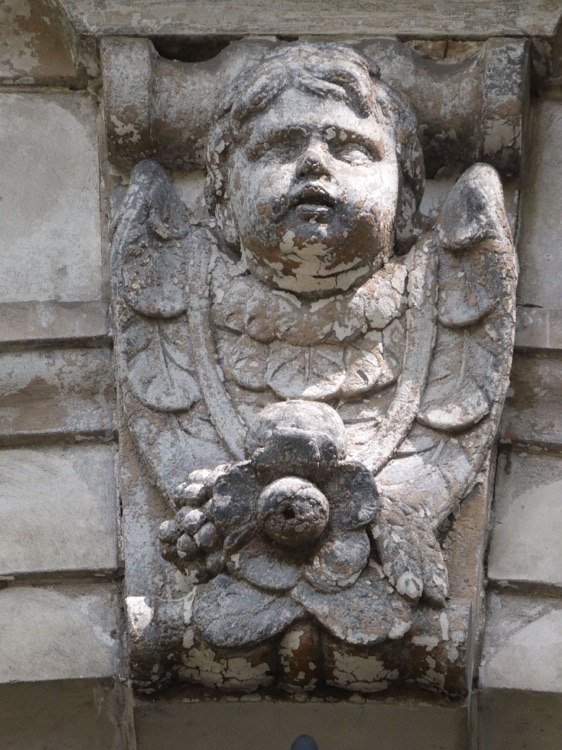 The Church of Saint Mary the Virgn, Rotherhithe: decoration on church exterior