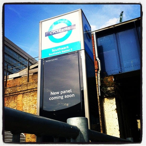 A photo of Southwark Station