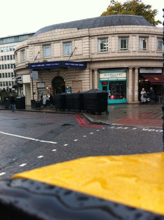 A photo of Great Portland Street Station