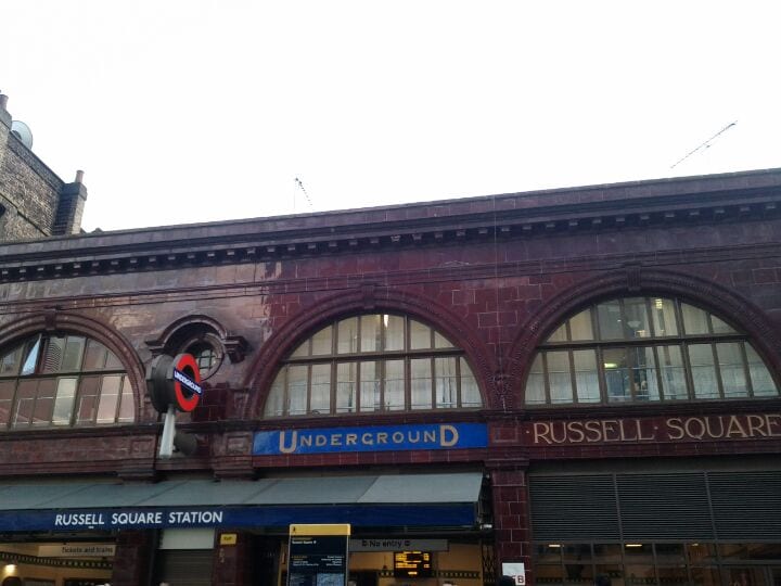 A photo of Russell Square Station