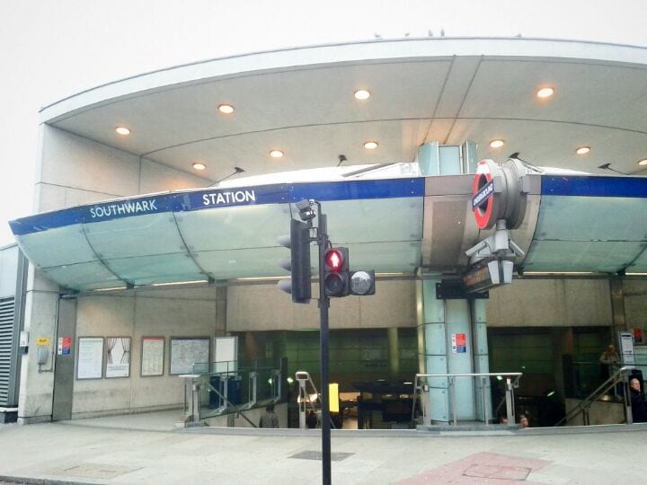 A photo of Southwark Station
