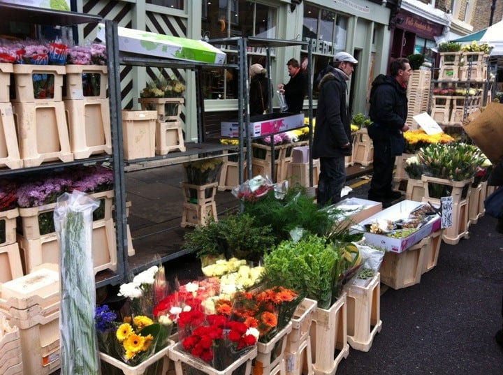 A photo of Columbia Road Shops & Flower Market