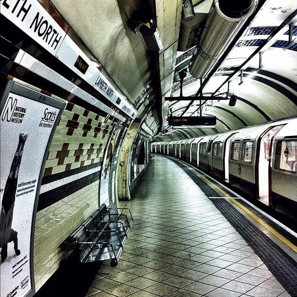 A photo of Lambeth North Station