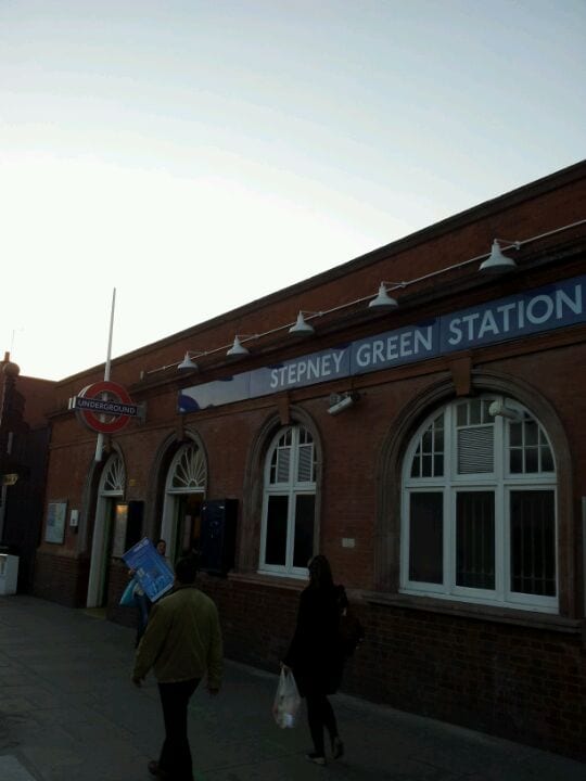 A photo of Stepney Green Station