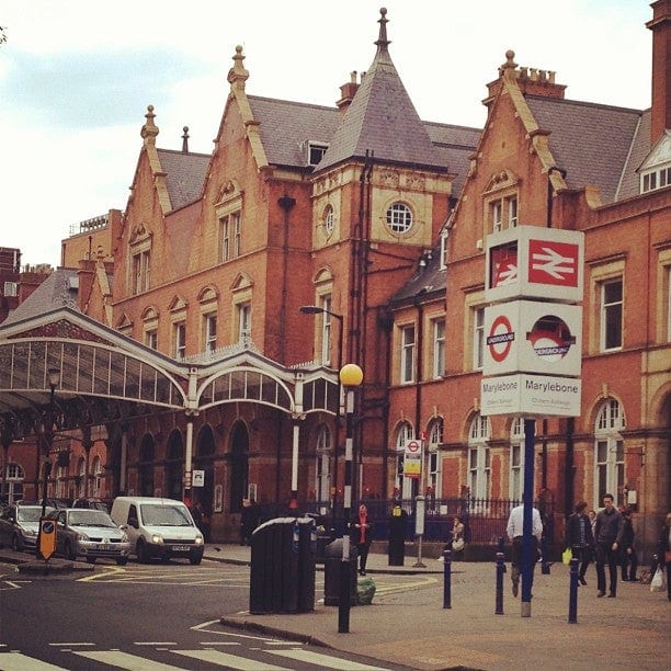 A photo of Marylebone Station