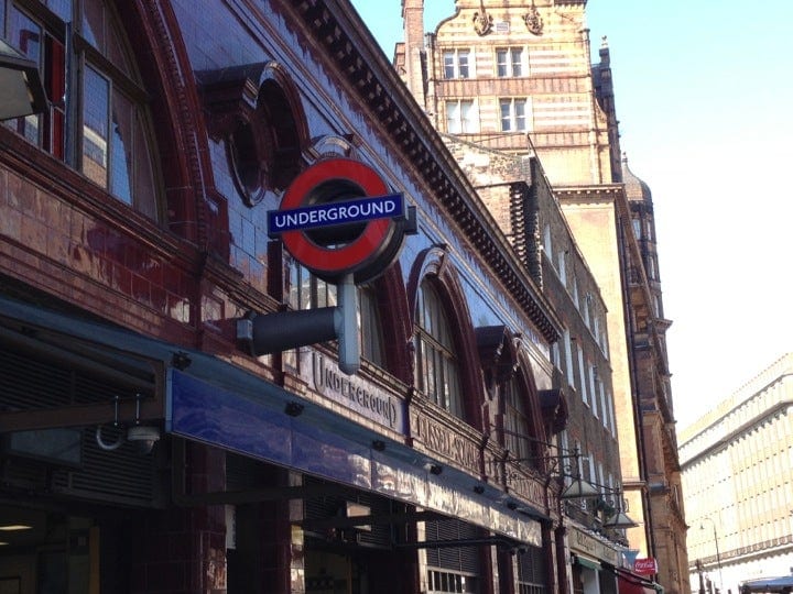 A photo of Russell Square Station