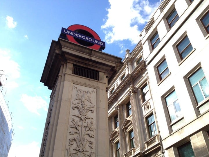 A photo of Bank Station