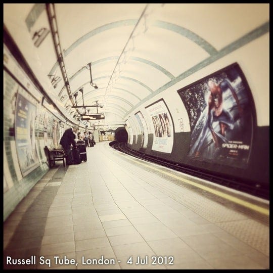 A photo of Russell Square Station