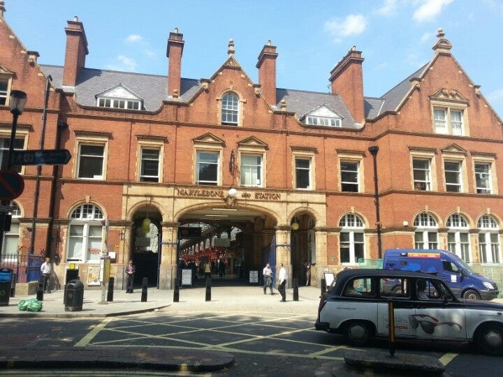 A photo of Marylebone Station