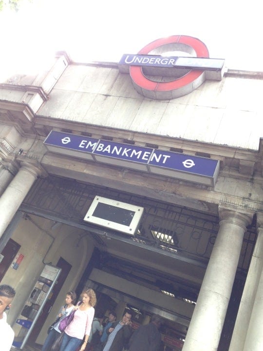 A photo of Embankment Station