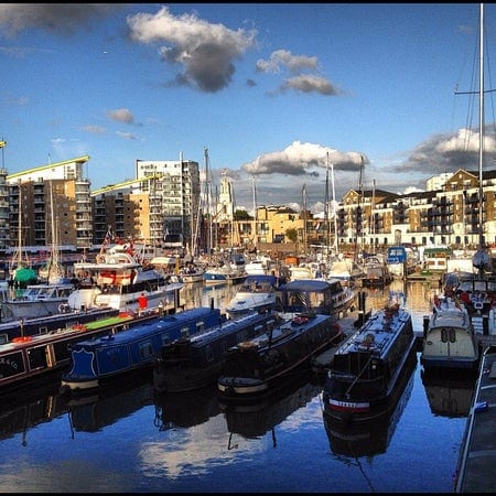 A photo of Limehouse Basin