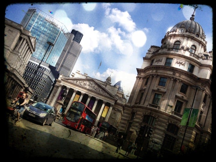 A photo of Bank Station