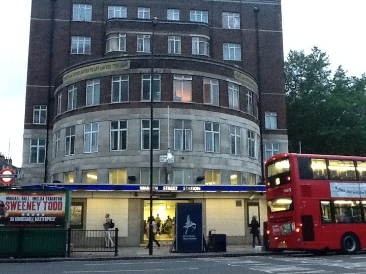 A photo of Warren Street Station