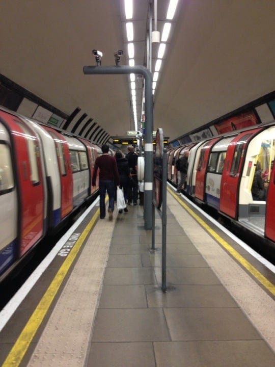 A photo of Clapham North Station