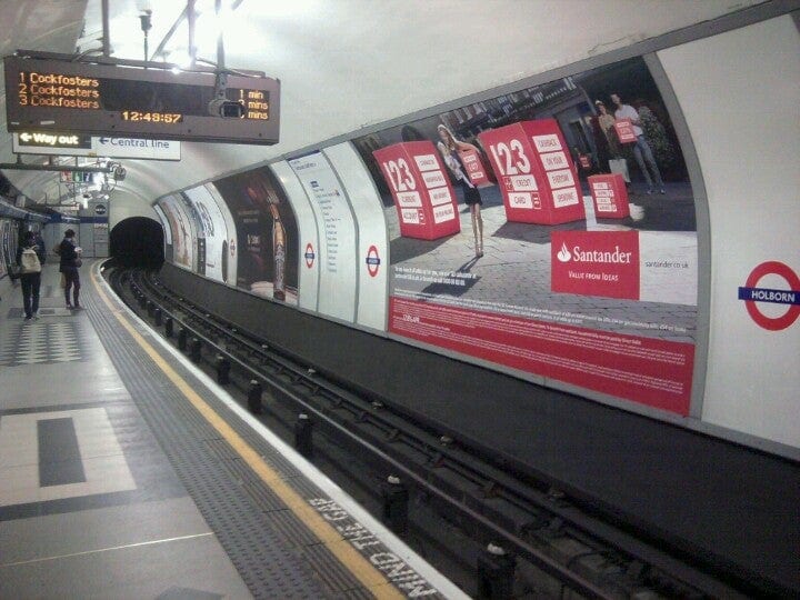 A photo of Holborn Station