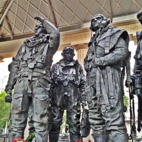 A photo of Bomber Command Memorial