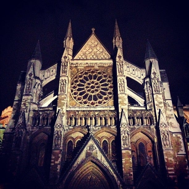A photo of Westminster Abbey