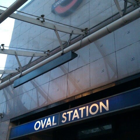 A photo of Oval Station