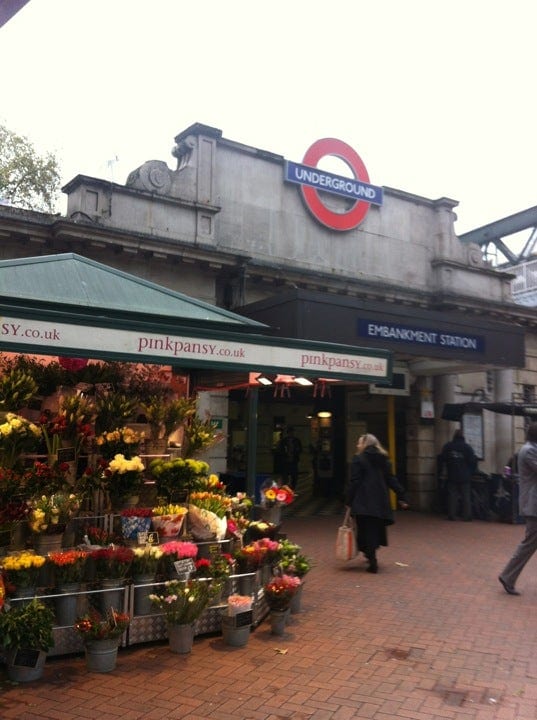 A photo of Embankment Station