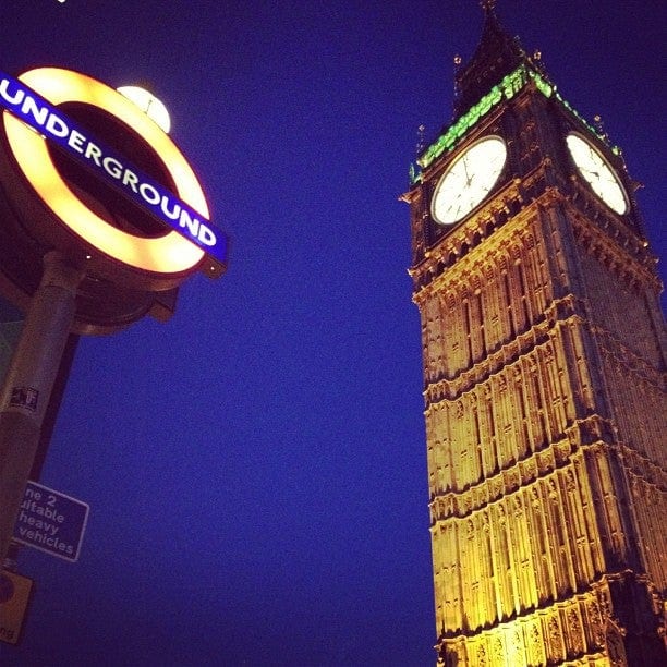 A photo of Westminster Station
