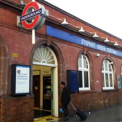 A photo of Stepney Green Station