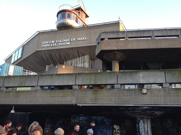 A photo of Queen Elizabeth Hall