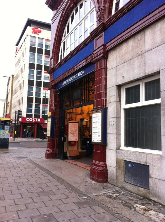 A photo of Lambeth North Station
