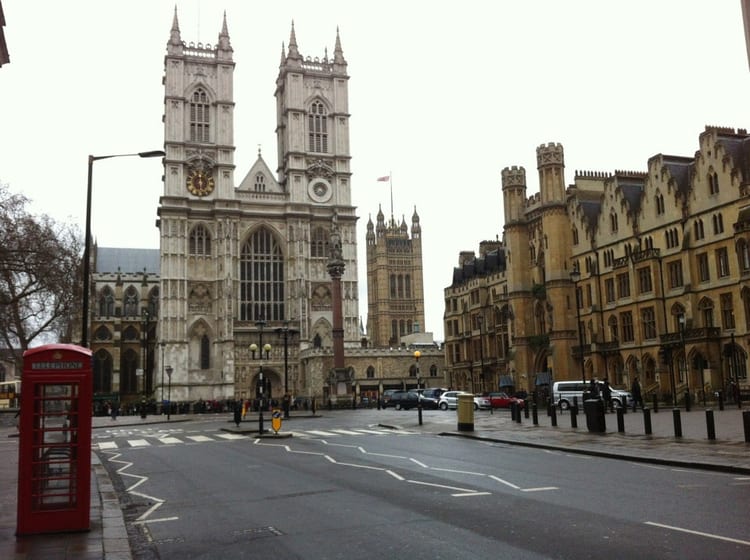 A photo of Westminster Abbey