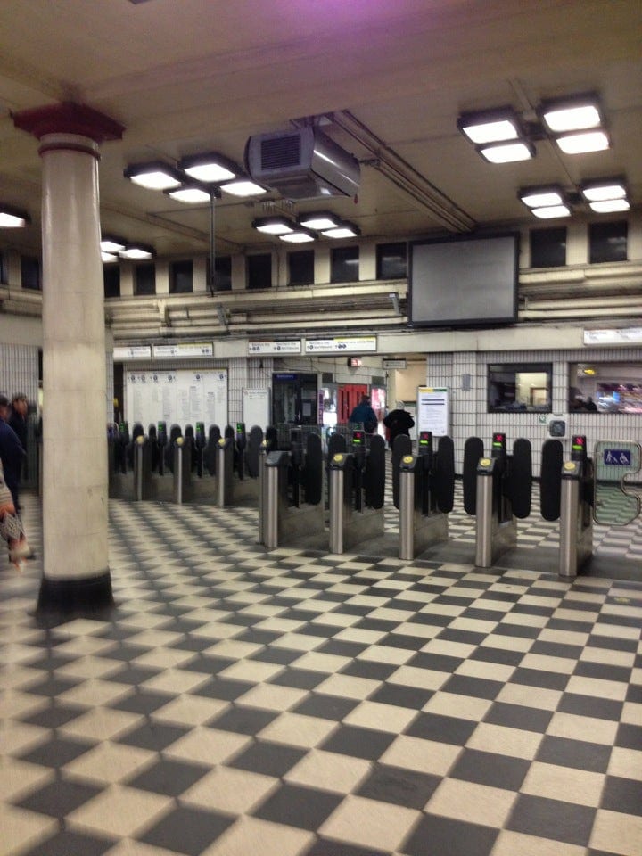 A photo of Embankment Station