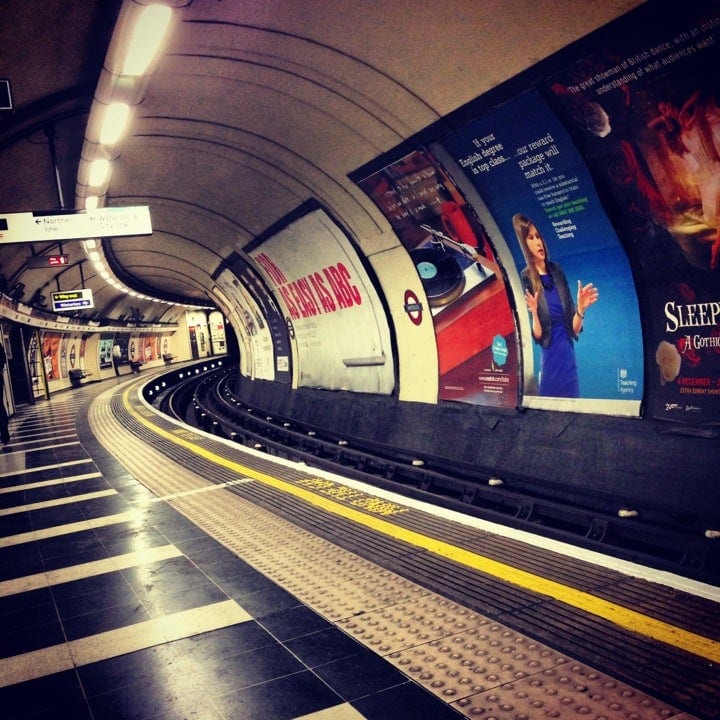 A photo of Lambeth North Station