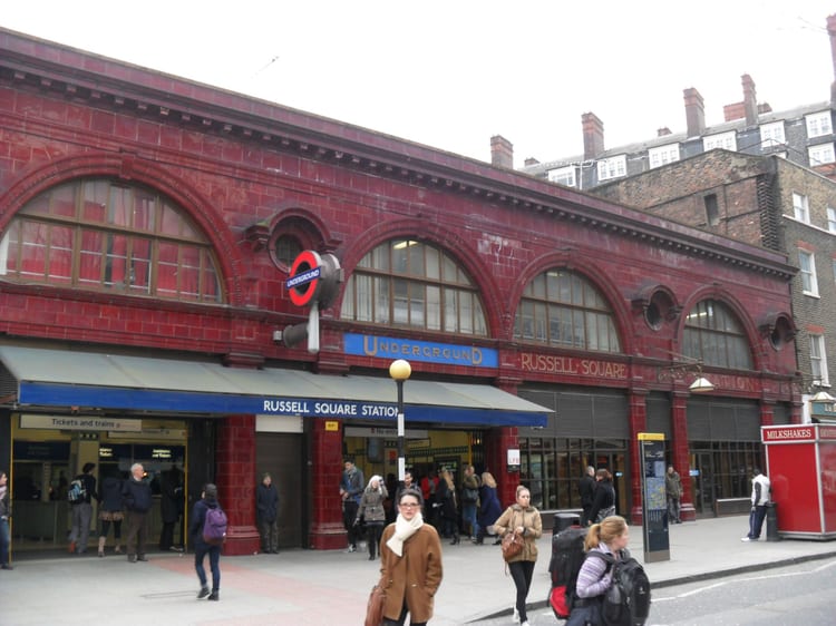 A photo of Russell Square Station