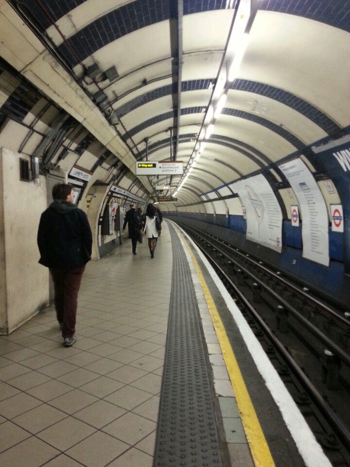 A photo of Lambeth North Station