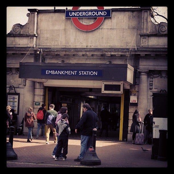 A photo of Embankment Station