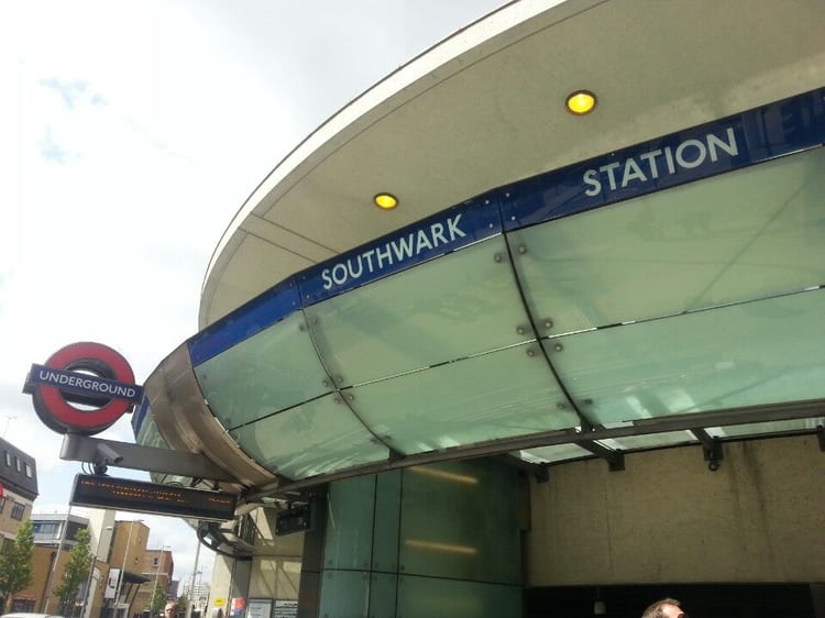 A photo of Southwark Station