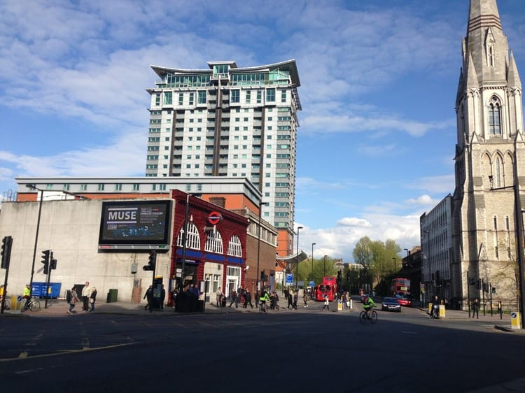 A photo of Lambeth North Station