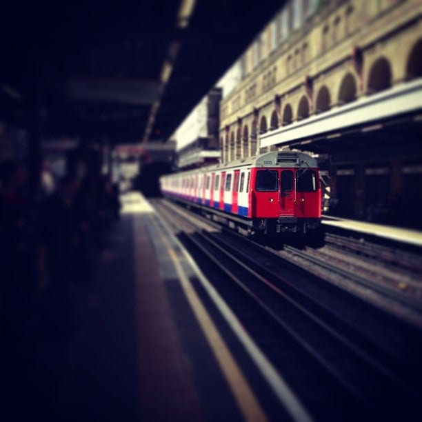 A photo of Barbican Station