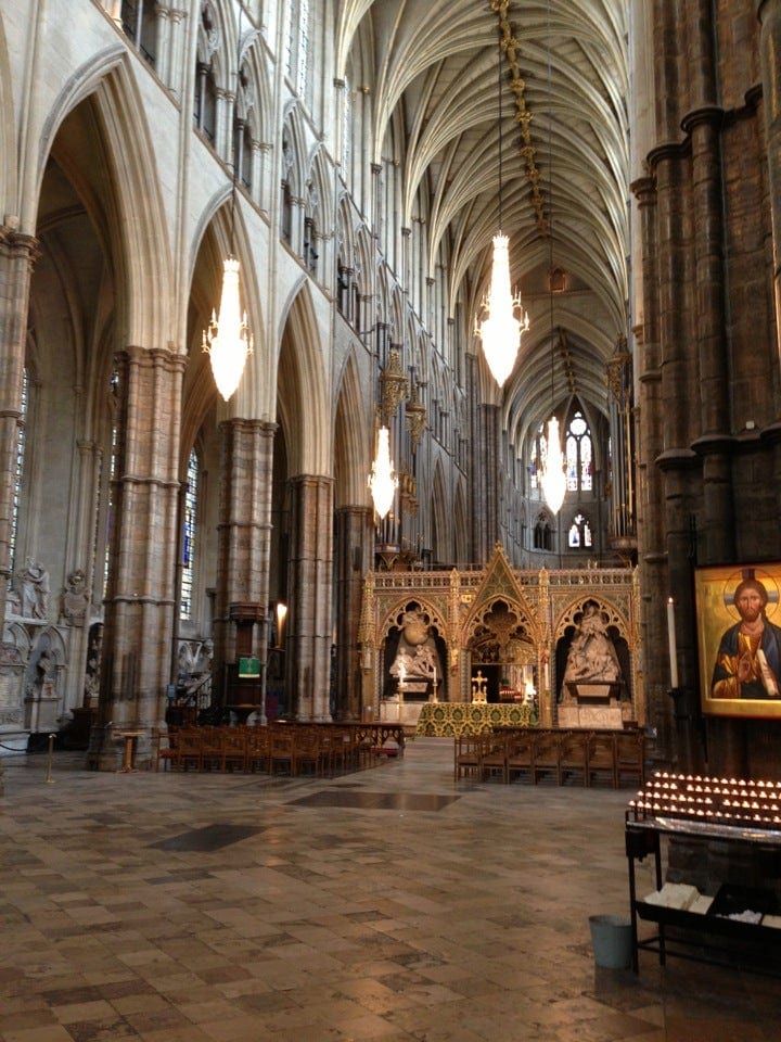 A photo of Westminster Abbey