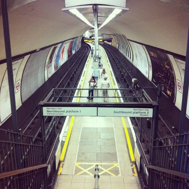A photo of Clapham North Station
