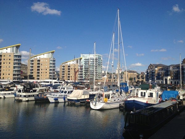 A photo of Limehouse Basin