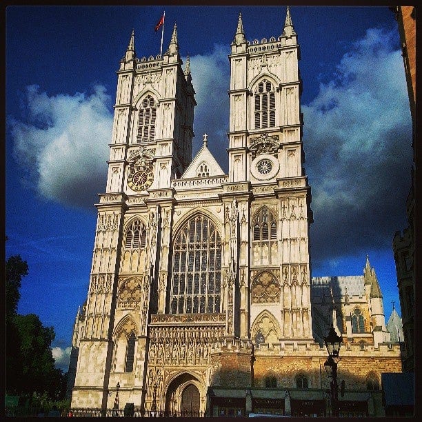 A photo of Westminster Abbey