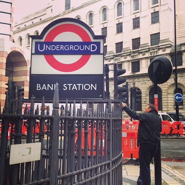 A photo of Bank Station