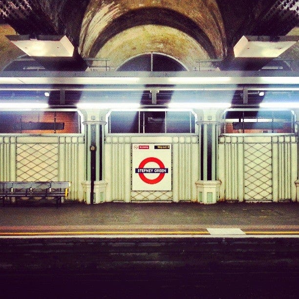 A photo of Stepney Green Station