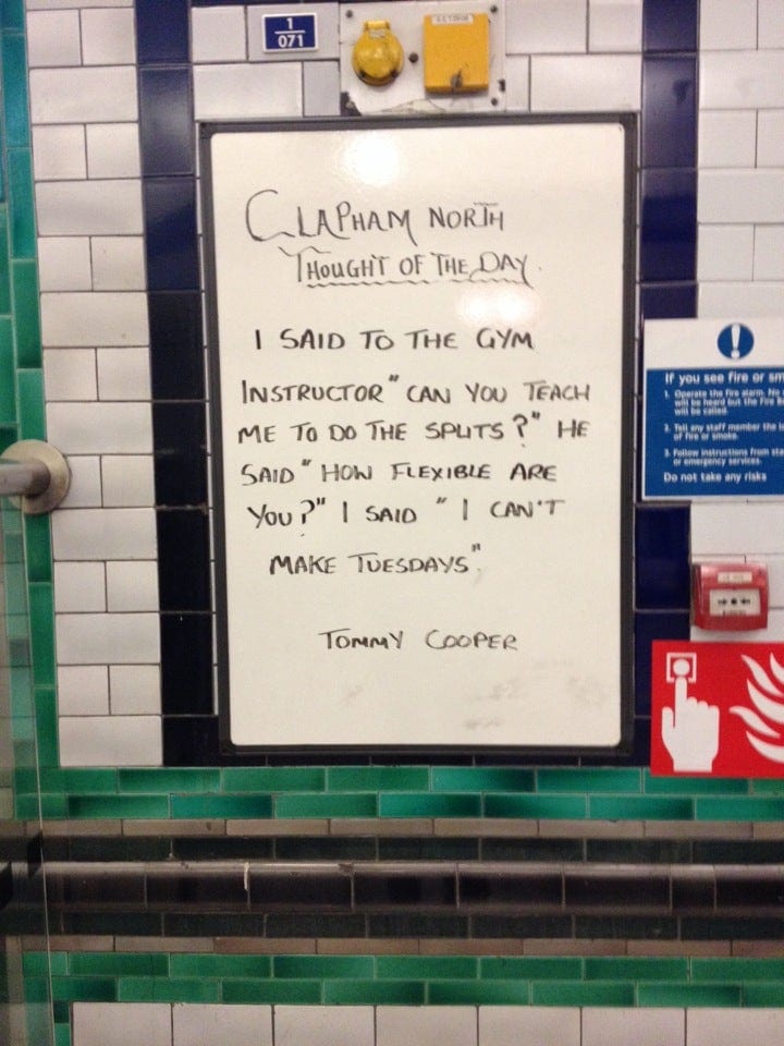 A photo of Clapham North Station